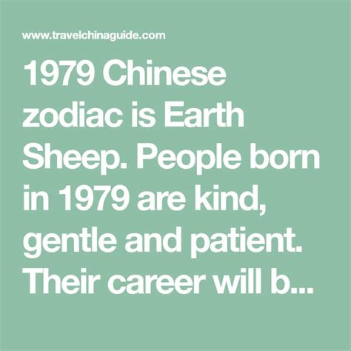 1979 Chinese Zodiac | Earth Sheep