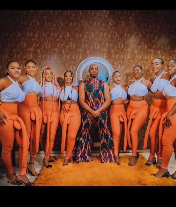 
‘Absolutely disrespectful’ – Nigerians bash Pretty Mike for attending Don Jazzy’s mum’s burial with ladies wearing large pen!s pants 
