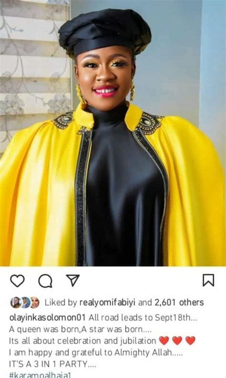 
Actress Olayinka Solomon to mark birthday with 3-in-1 party 
