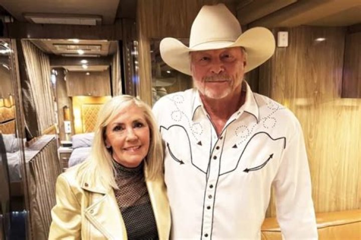 Alan Jackson and wife Denise celebrated 43rd wedding anniversary with their new grandson Jackson Alvie Bradshaw