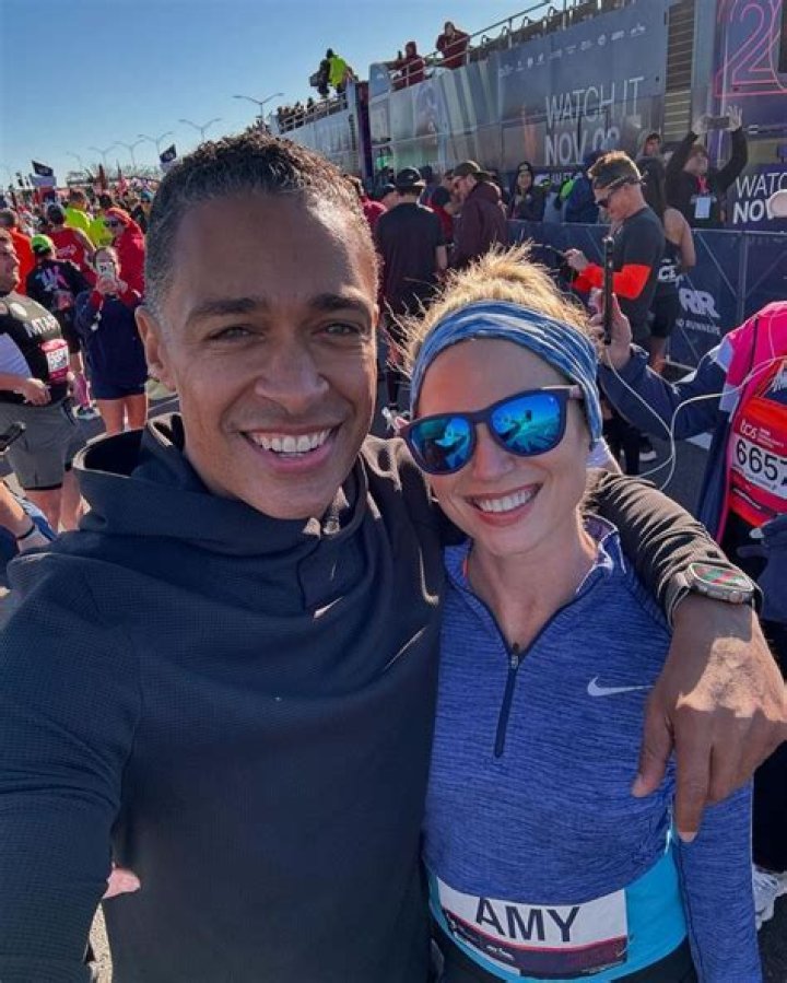 Amy Robach and TJ Holmes ran a half marathon together