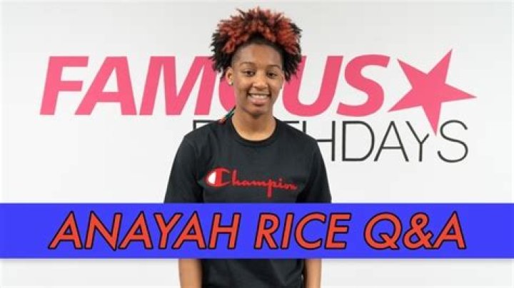 Anayah Rice Bio (Wiki) 
