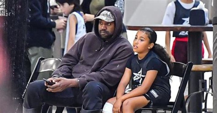 bitchy | Kanye West seen leaving daughter North’s basketball game