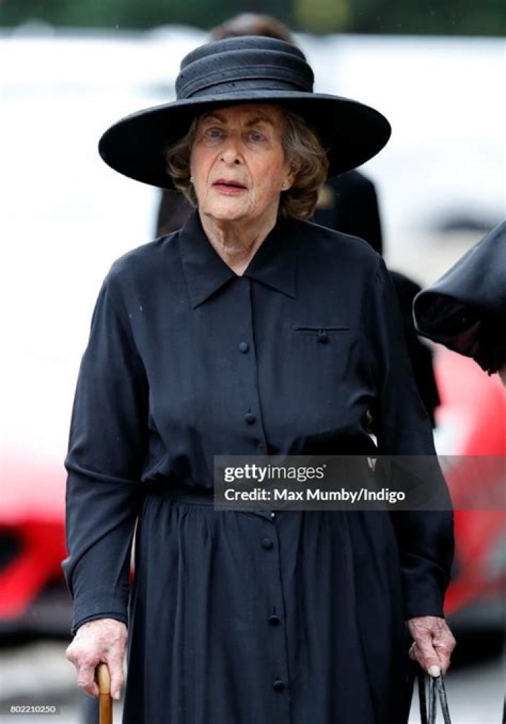 bitchy | Lady Pamela Hicks at the funeral of Countess Mountbatten of Burma