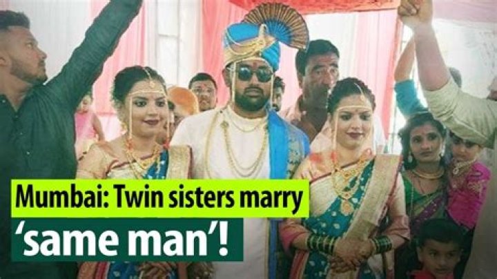 Bizarre! Twin Sisters Rinky and Pinky Marry The Same Man Atul who Supported Them After their Father Died