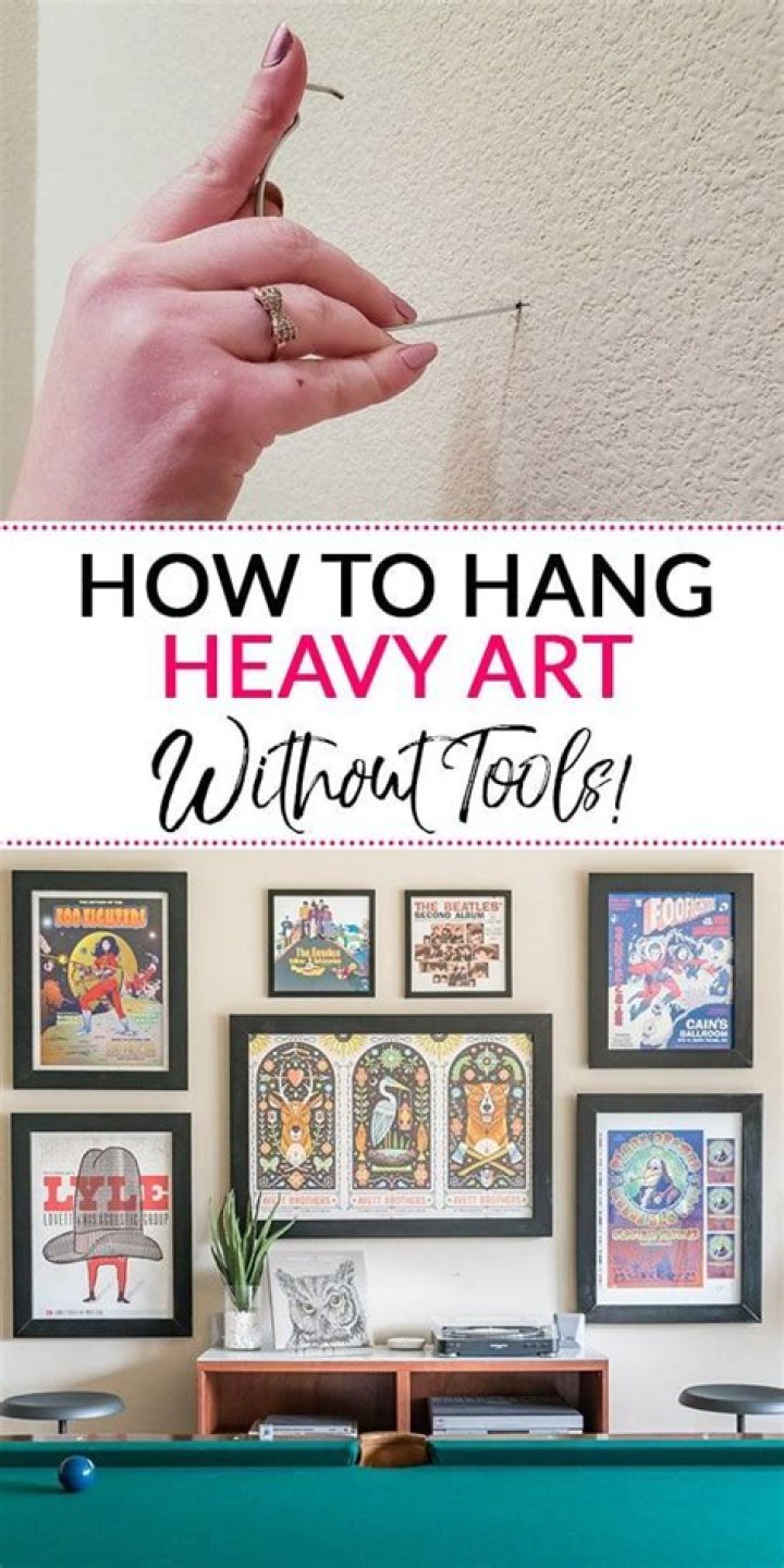 Can you hang a heavy picture on drywall?