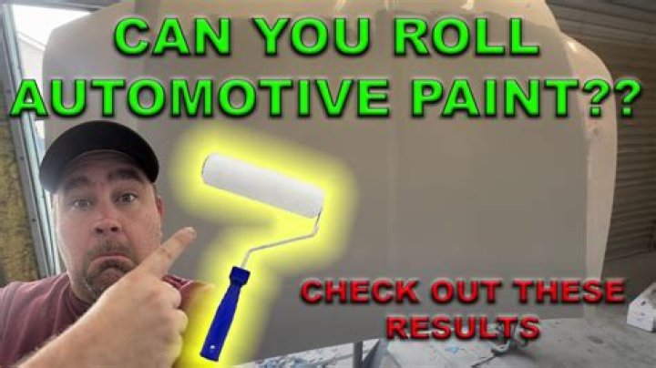 Can you roll on automotive paint?