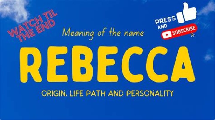 Celebrities named Rebecca
