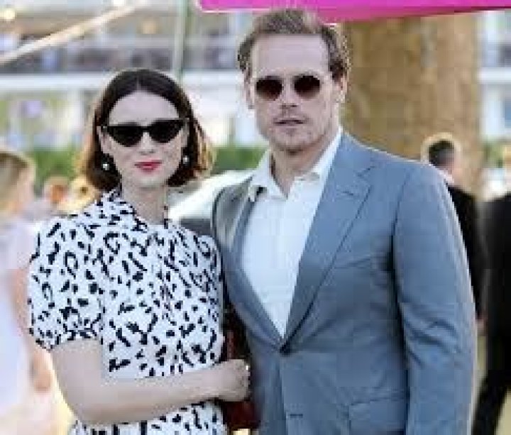 Co-stars of Outlander, ‘Sam Heughan and Caitriona Balfe caught together in Rugby game…Are they dating or just a rumour?’