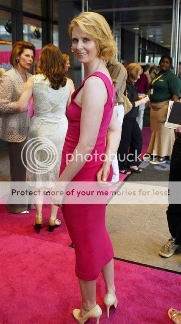 Cynthia Nixon hits back at boob job suggestion