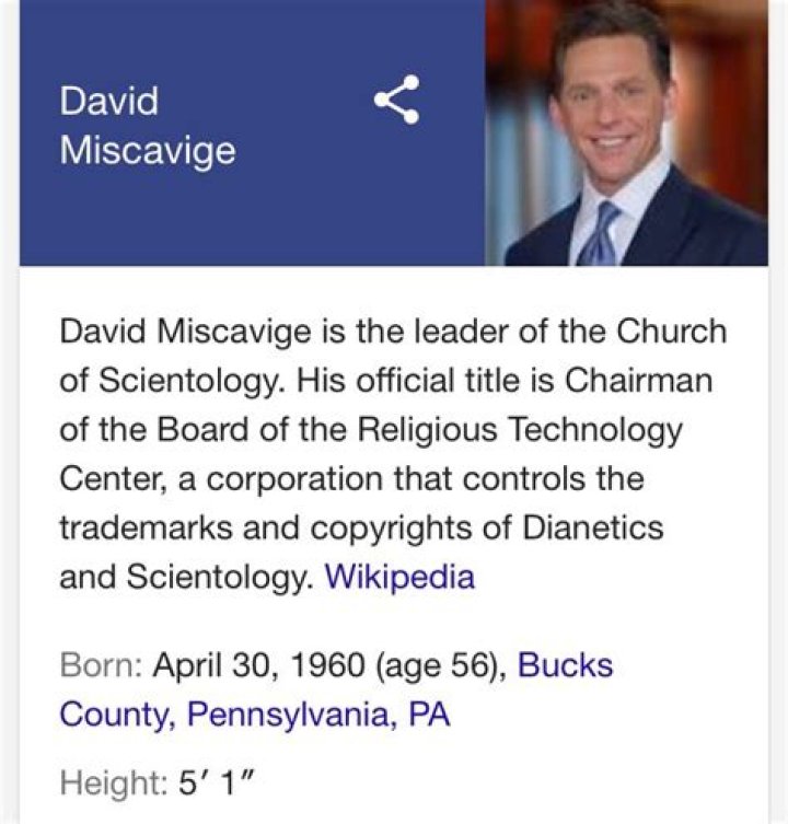 David Miscavige Height, Weight, Net Worth, Age, Birthday, Wikipedia, Who, Nationality, Biography