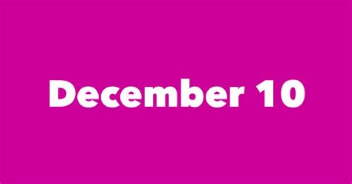 December 10 Birthdays By Profession