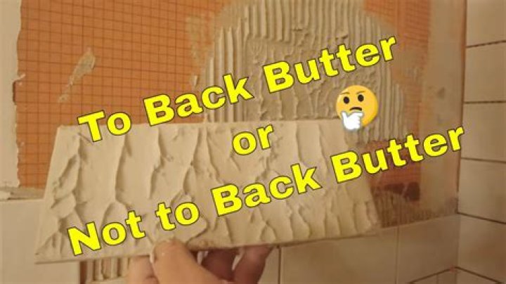 Do you need to back butter subway tile?