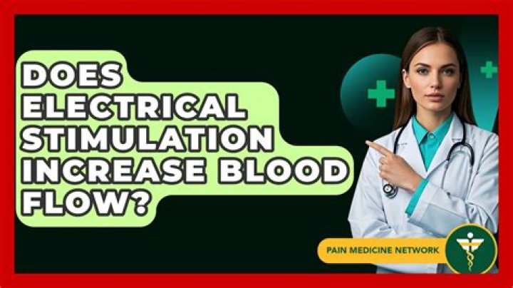 Does electrical stimulation increase blood flow?