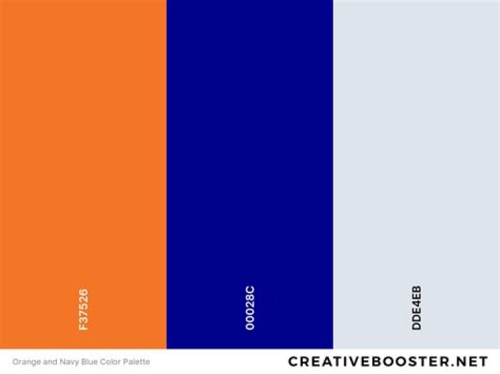 Does navy blue and orange go together?