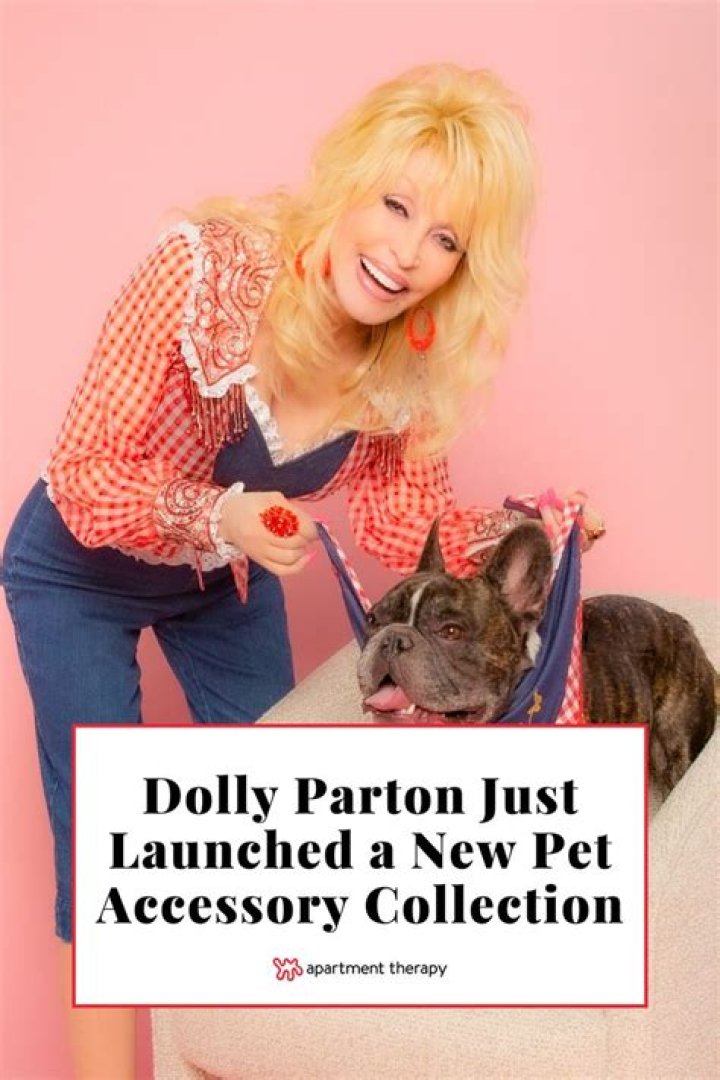 Dolly Parton has a pet accessories and apparel line called Doggy Parton