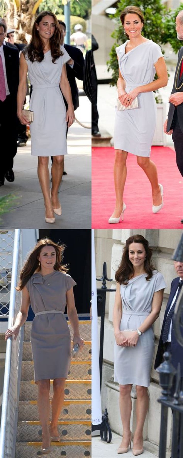 Duchess Kate repeats a lilac Roksanda Illincic dress in London: lovely & perfect?