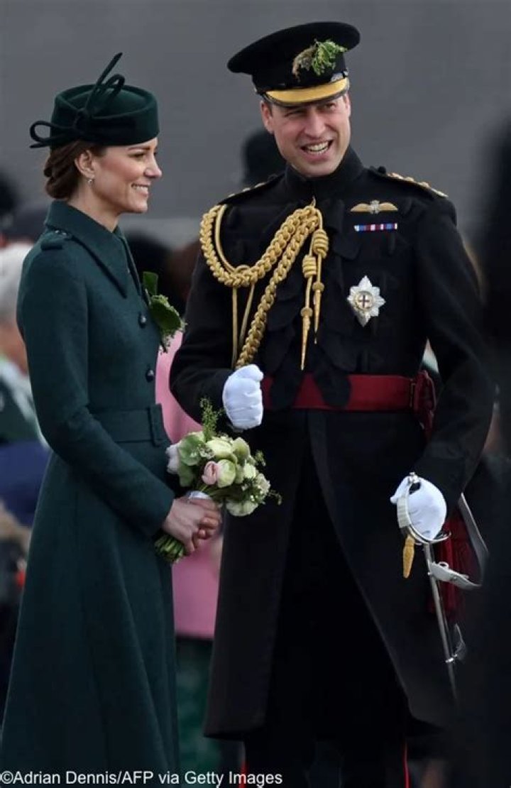 Duchess Kate wore Laura Green London to the Irish Guards: Sgt. Pepper-esque?