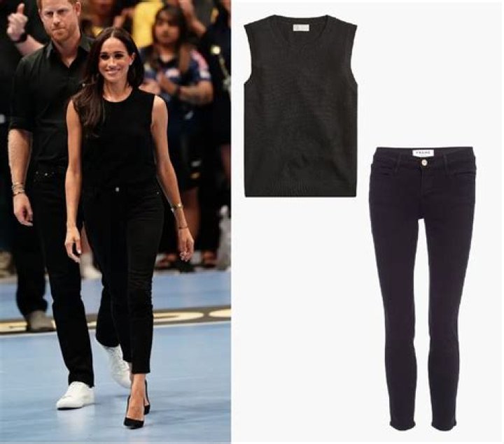 Duchess Meghan wore Ralph Lauren & Frame jeans to Invictus volleyball
