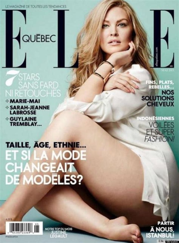 Elle Quebec chooses its 1st plus-sized cover model, Justine Legault: gorgeous?