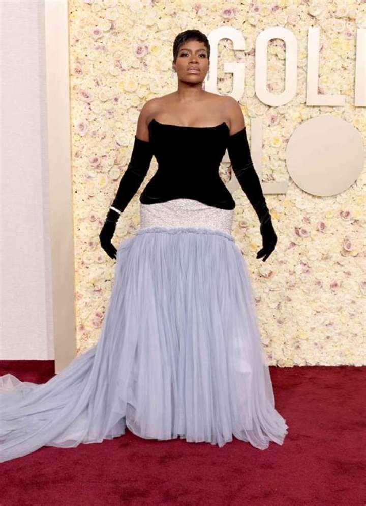 Fantasia Barrino in Dolce & Gabbana at the Golden Globes: needs a different skirt?