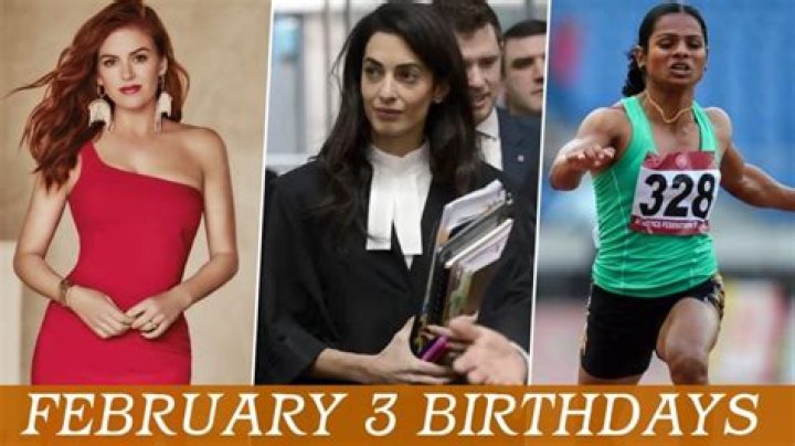 February 3 Birthdays By Profession