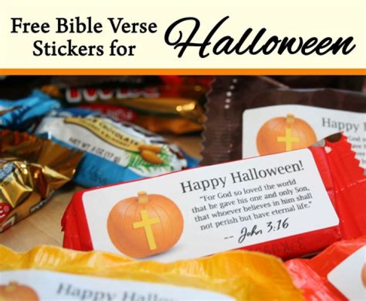 Free Bible Verse Candy Labels for Halloween