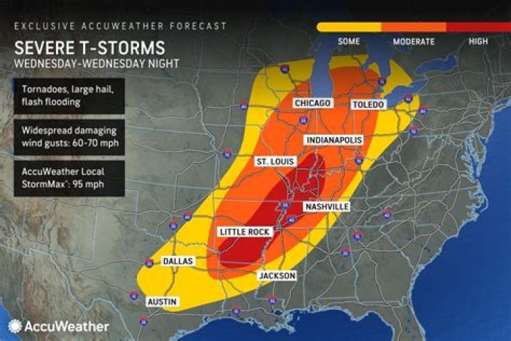 
From Texas to Florida: What US states are expected to be affected by tornado outbreak 