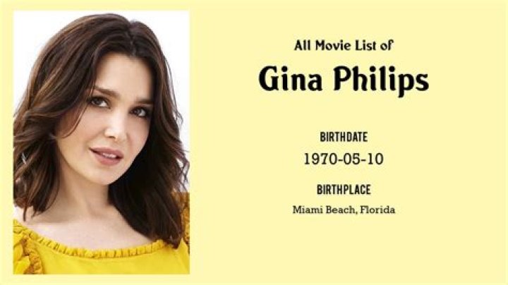 Gina Philips Bio (Wiki) 