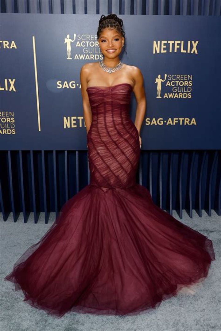 	Halle Bailey in Dolce & Gabbana at the SAG Awards: beautiful	
