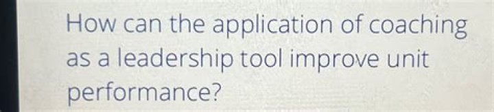 How can the application of coaching as a leadership tool?