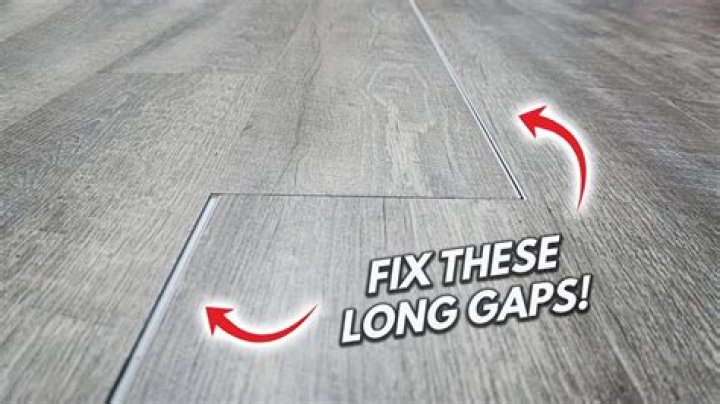 How do I fix gaps in laminate flooring?