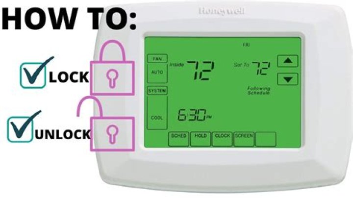 How do I lock my Trane thermostat?