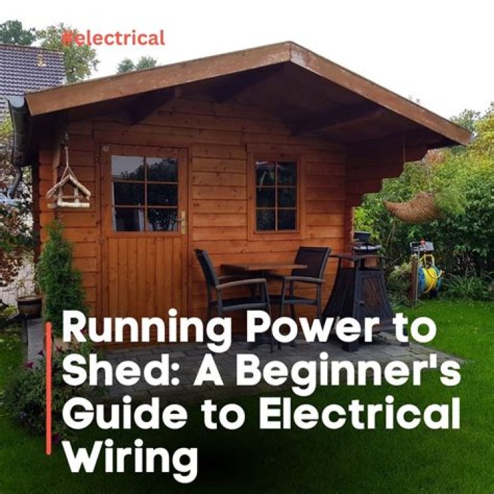 How do I run electricity to my shed?