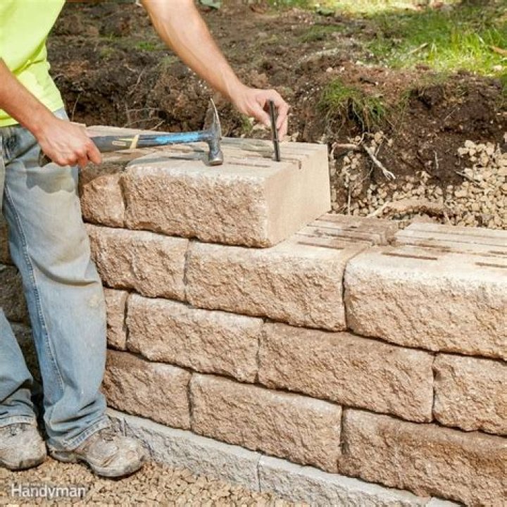 How do you build a river stone wall?
