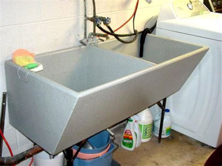 How do you clean a soapstone laundry sink?