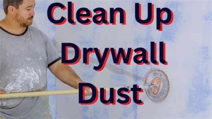 How do you clean drywall dust off brick?