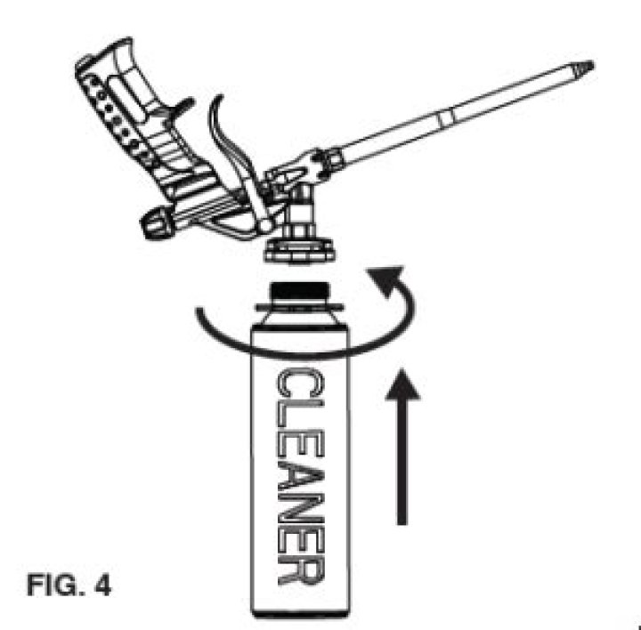 How do you clean spray foam nozzles?