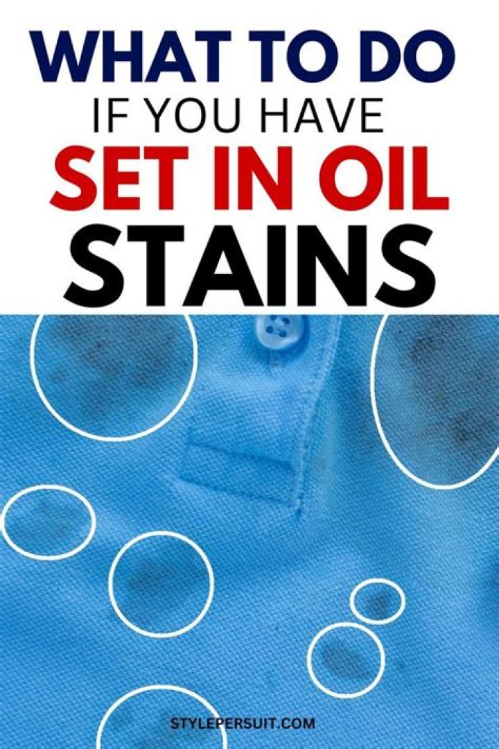 How do you get an oil stain out of a hat?