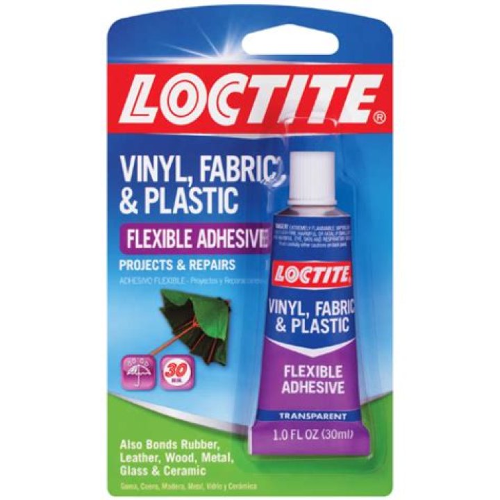 How do you glue fabric to plastic?