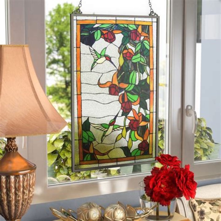 How do you hang stained glass?