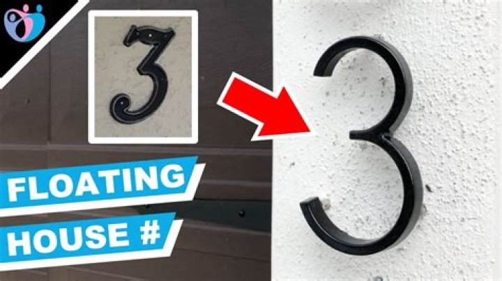 How do you install floating numbers on siding?