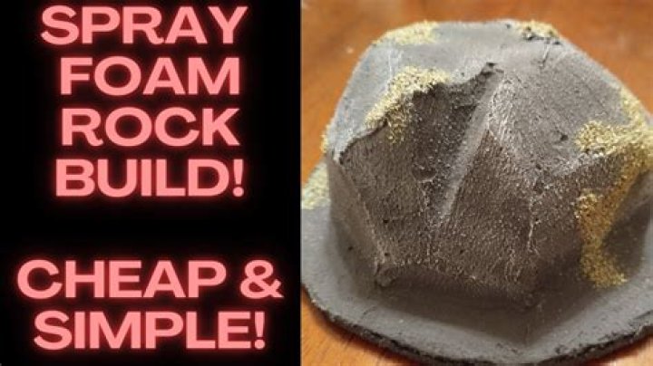 How do you make fake rocks with spray foam?