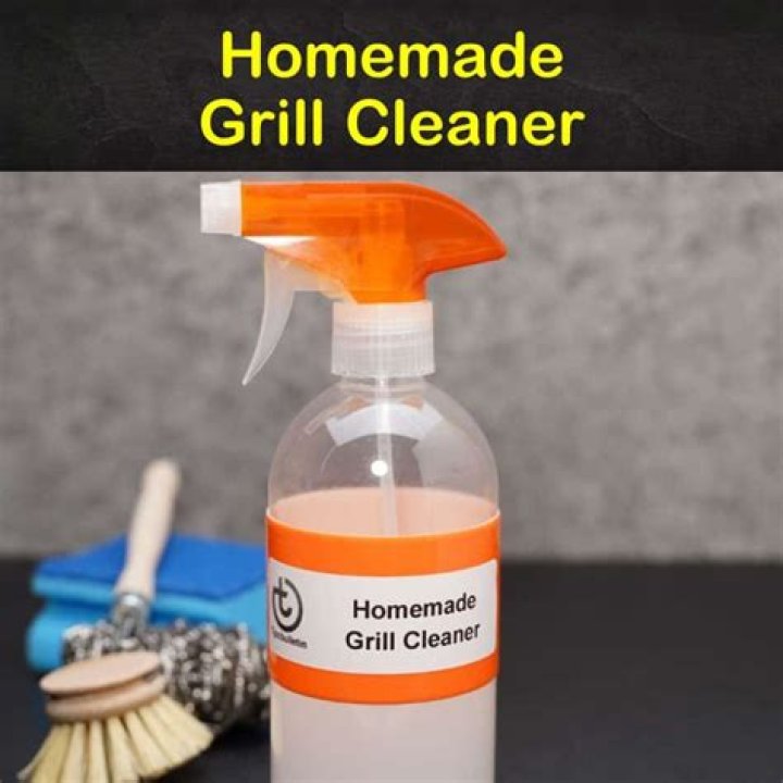 How do you make homemade grill cleaner?