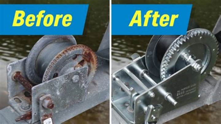 How do you put a new winch on a boat strap?