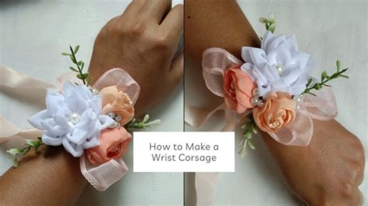 How do you put a wrist corsage on?