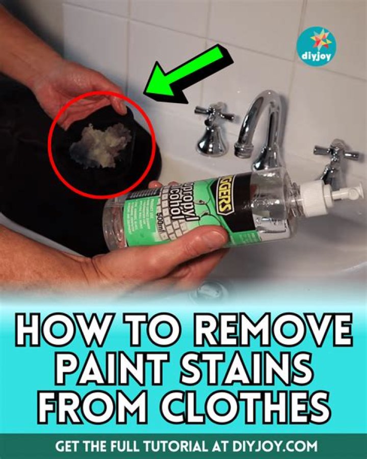 How do you remove paint stains from a sink?