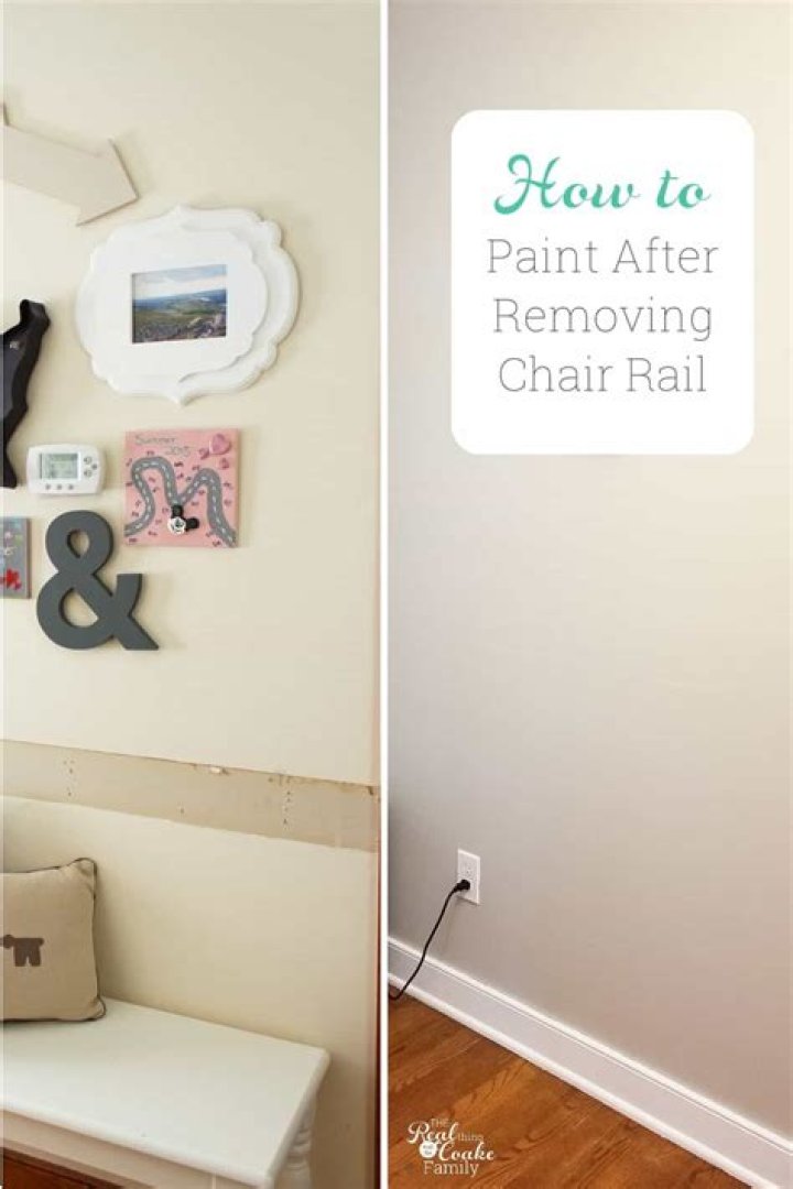 How do you repair walls after removing chair rail?
