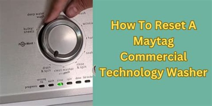 How do you reset a Maytag Centennial washing machine?