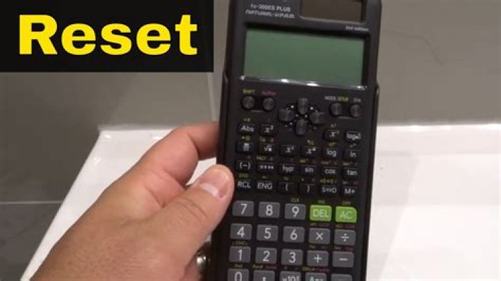 How do you reset a TI 15 calculator?